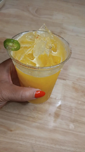 Spicy Passion Fruit Margaritas